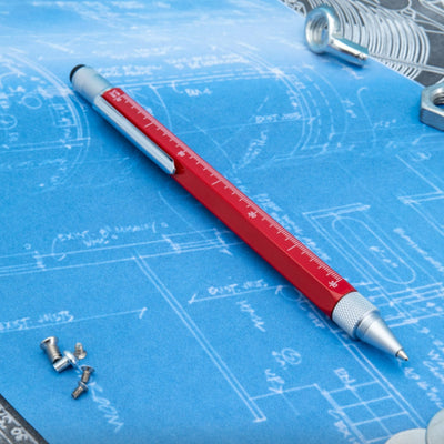 Monteverde 9 Function Tool Ball Pen - Red BT - penpencilink