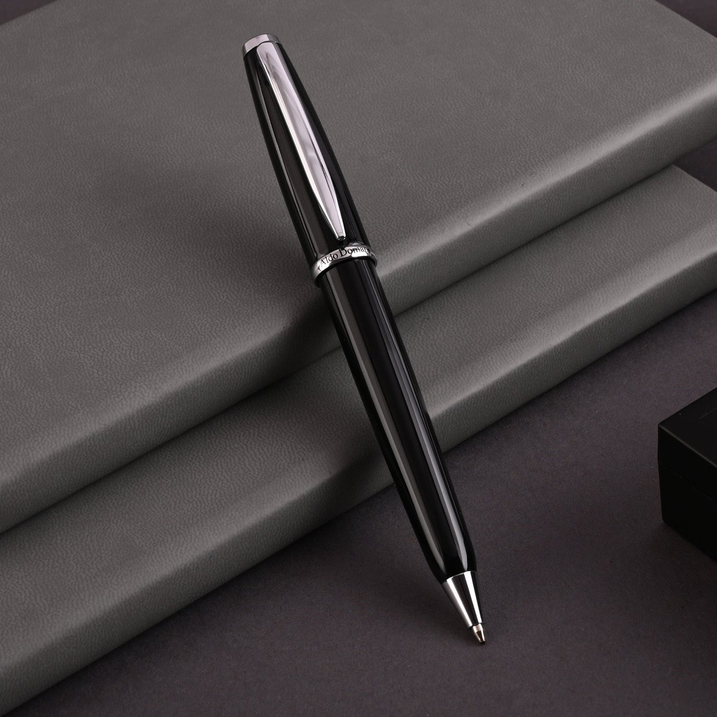 Monteverde Aldo Domani Ball Pen - Black CT - penpencilink