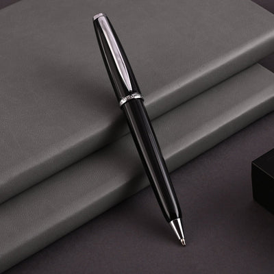 Monteverde Aldo Domani Ball Pen - Black CT - penpencilink