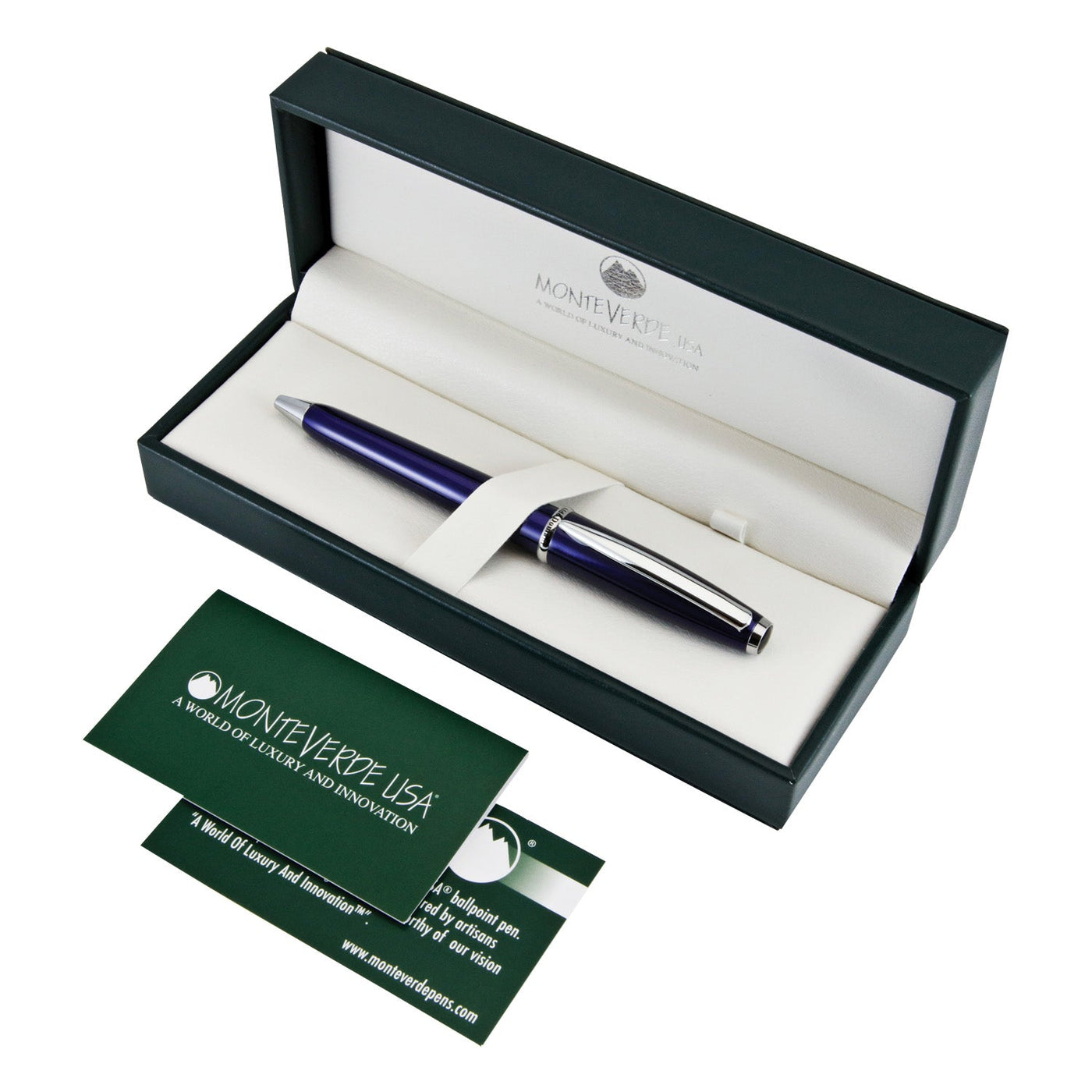 Monteverde Aldo Domani Ball Pen - Blue CT - penpencilink