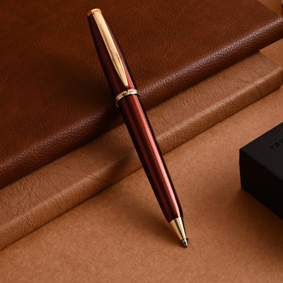 Monteverde Aldo Domani Ball Pen - Brown GT - penpencilink