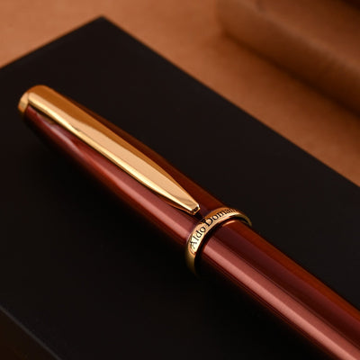 Monteverde Aldo Domani Ball Pen - Brown GT - penpencilink