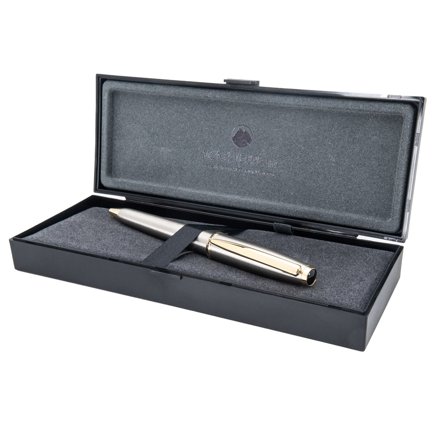 Monteverde Aldo Domani Ball Pen - Brushed Steel GT - penpencilink