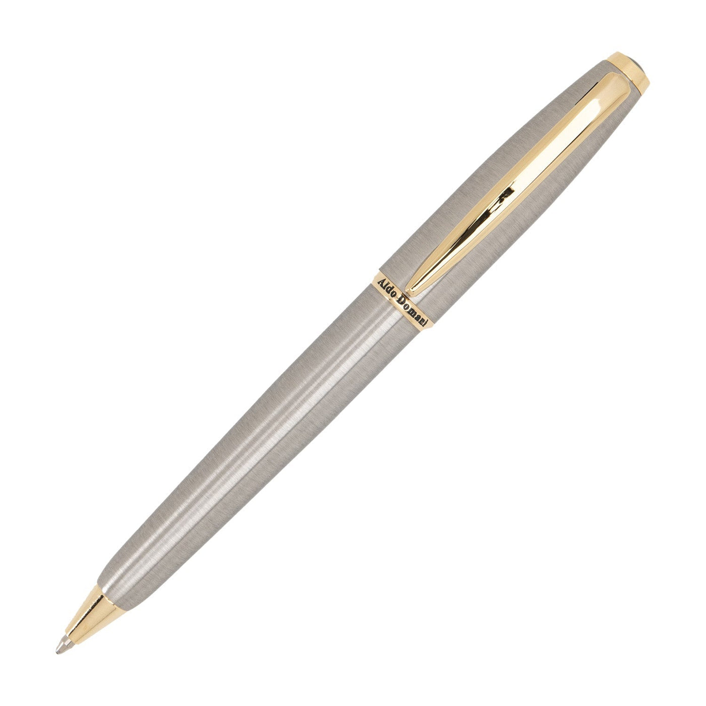 Monteverde Aldo Domani Ball Pen - Brushed Steel GT - penpencilink
