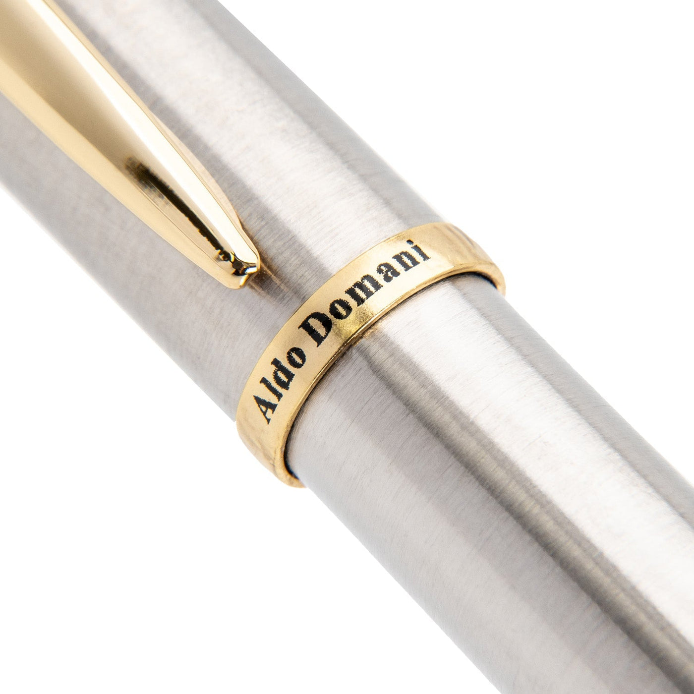Monteverde Aldo Domani Ball Pen - Brushed Steel GT - penpencilink