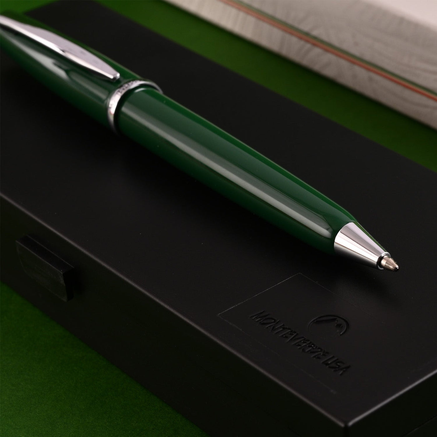 Monteverde Aldo Domani Ball Pen - Green CT - penpencilink