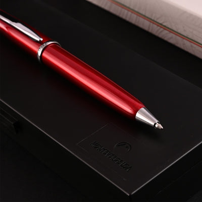 Monteverde Aldo Domani Ball Pen - Red CT - penpencilink