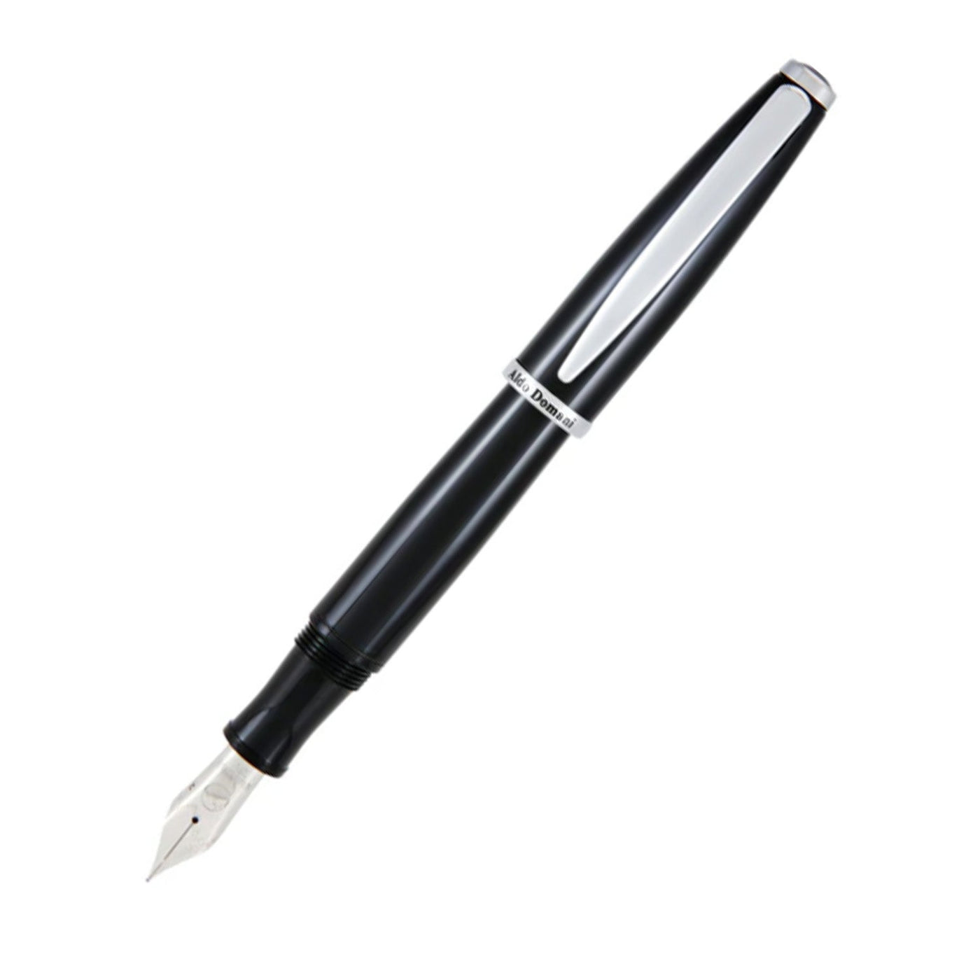Monteverde Aldo Domani Fountain Pen - Black CT - penpencilink