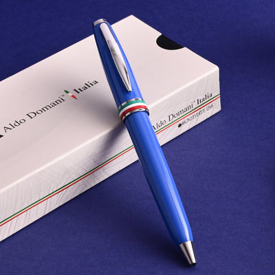 Monteverde Aldo Domani Italia Ball Pen - Exotic Blue CT - penpencilink