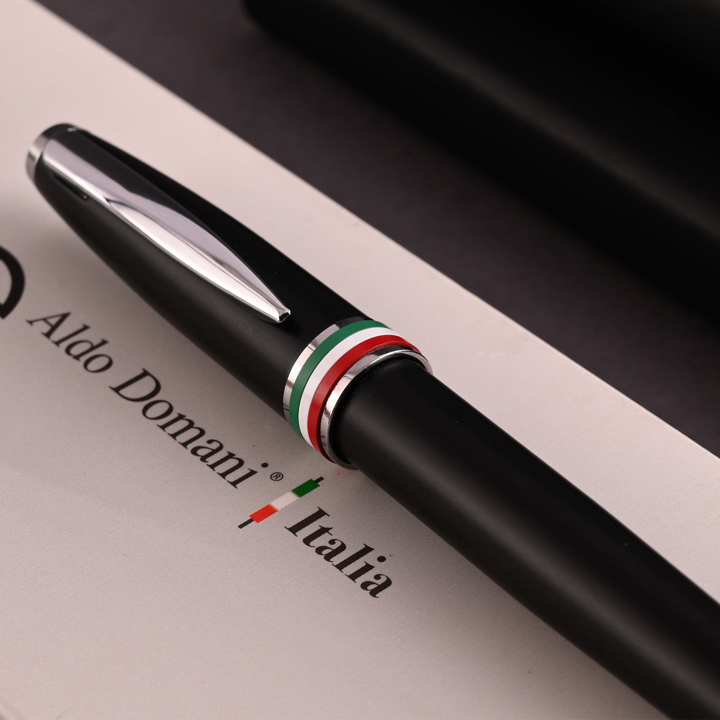 Monteverde Aldo Domani Italia Ball Pen - Matte Black CT - penpencilink