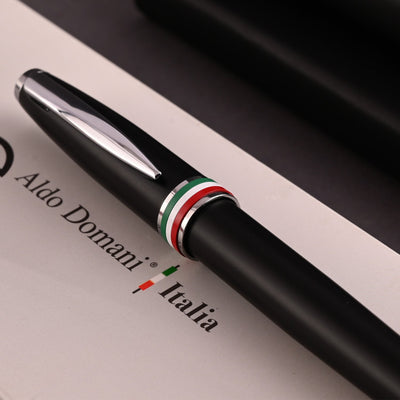 Monteverde Aldo Domani Italia Ball Pen - Matte Black CT - penpencilink