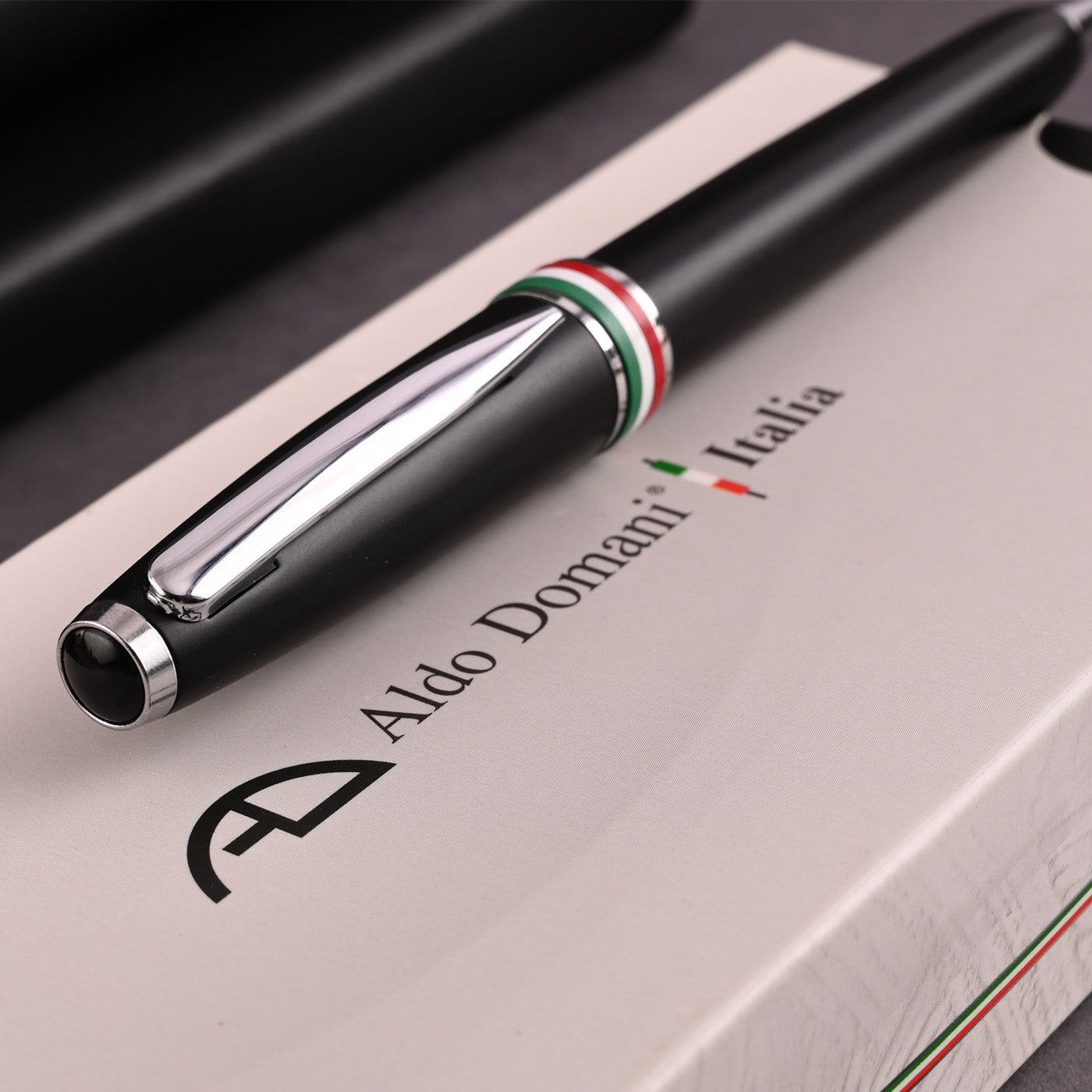 Monteverde Aldo Domani Italia Ball Pen - Matte Black CT - penpencilink
