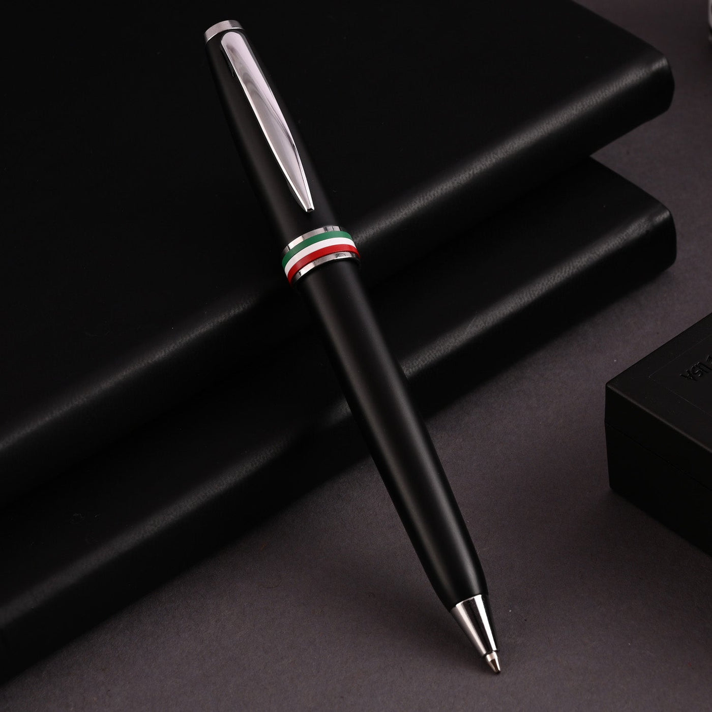 Monteverde Aldo Domani Italia Ball Pen - Matte Black CT - penpencilink