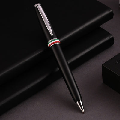 Monteverde Aldo Domani Italia Ball Pen - Matte Black CT - penpencilink