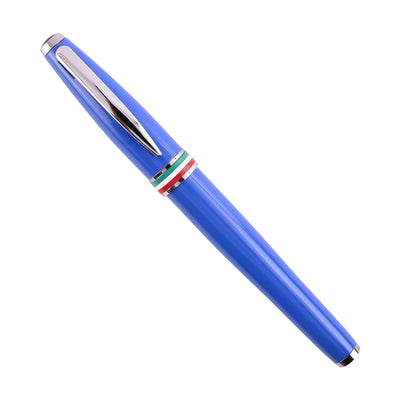 Monteverde Aldo Domani Italia Fountain Pen - Exotic Blue CT - penpencilink