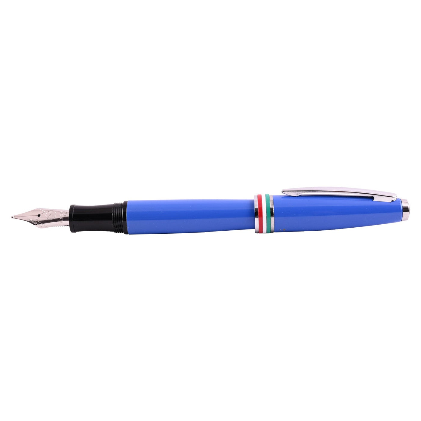 Monteverde Aldo Domani Italia Fountain Pen - Exotic Blue CT - penpencilink