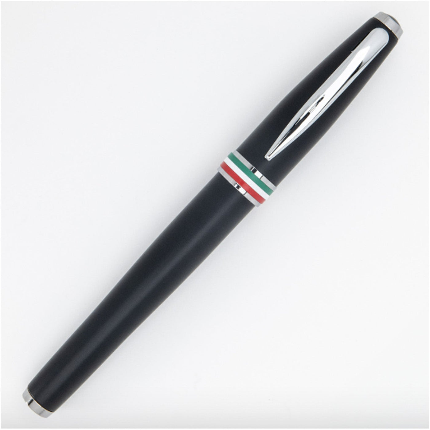 Monteverde Aldo Domani Italia Fountain Pen - Matte Black CT - penpencilink