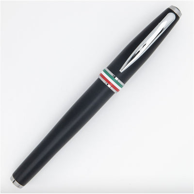 Monteverde Aldo Domani Italia Fountain Pen - Matte Black CT - penpencilink