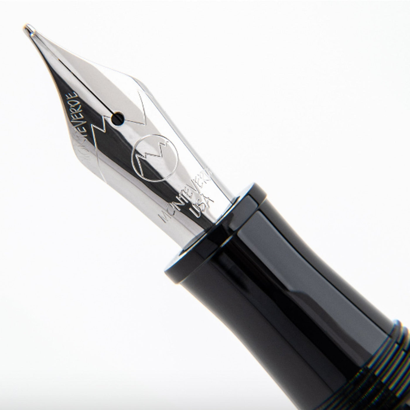 Monteverde Aldo Domani Italia Fountain Pen - Matte Black CT - penpencilink