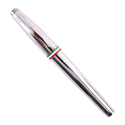 Monteverde Aldo Domani Italia Fountain Pen - Mirror Chrome CT - penpencilink