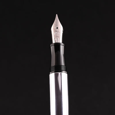 Monteverde Aldo Domani Italia Fountain Pen - Mirror Chrome CT - penpencilink