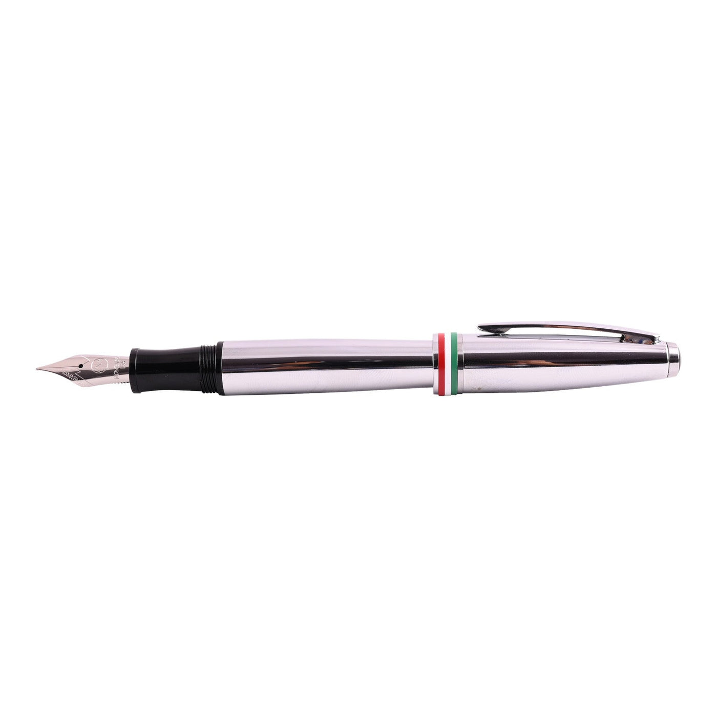 Monteverde Aldo Domani Italia Fountain Pen - Mirror Chrome CT - penpencilink