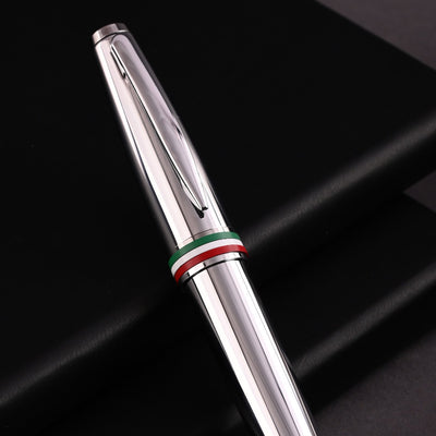 Monteverde Aldo Domani Italia Fountain Pen - Mirror Chrome CT - penpencilink