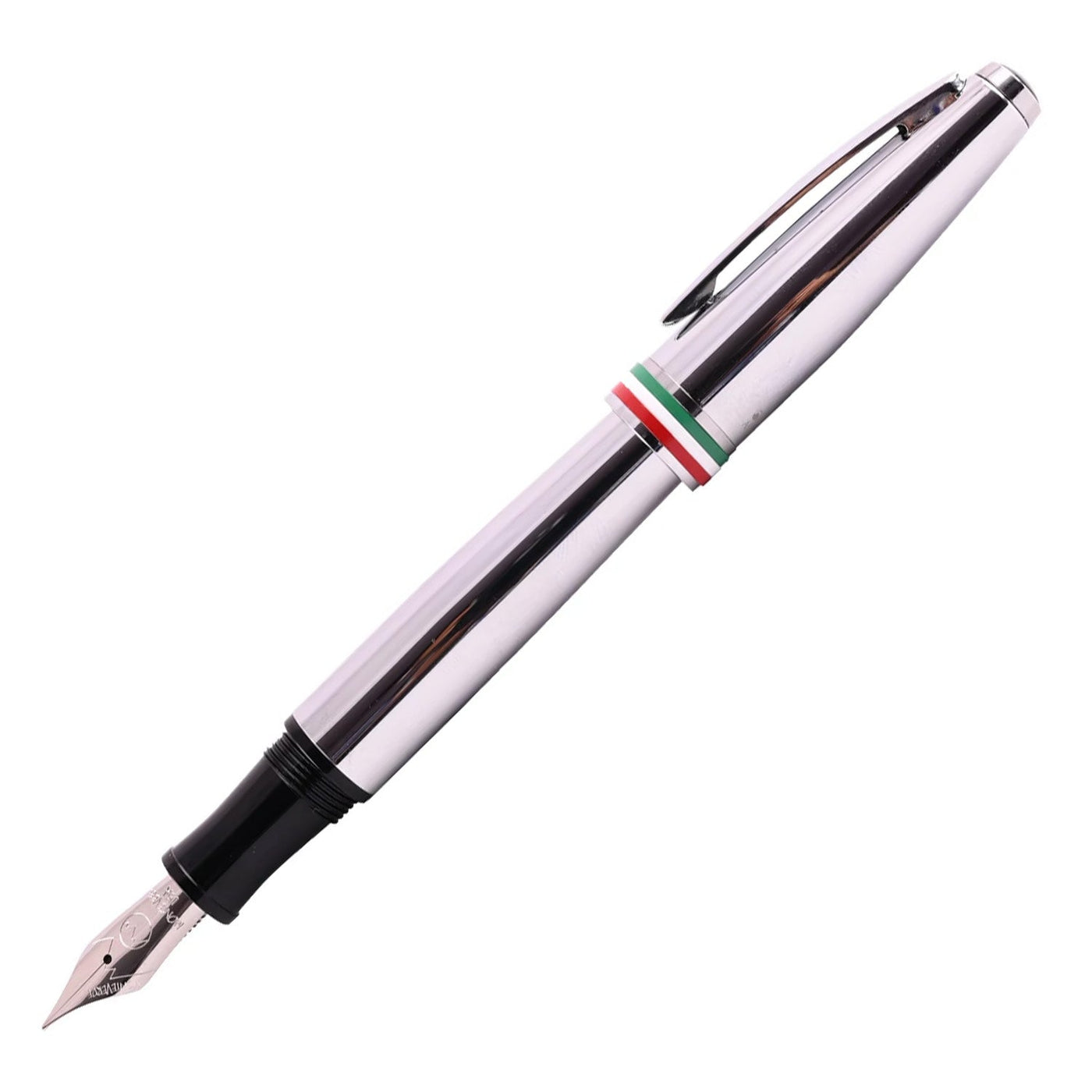 Monteverde Aldo Domani Italia Fountain Pen - Mirror Chrome CT - penpencilink
