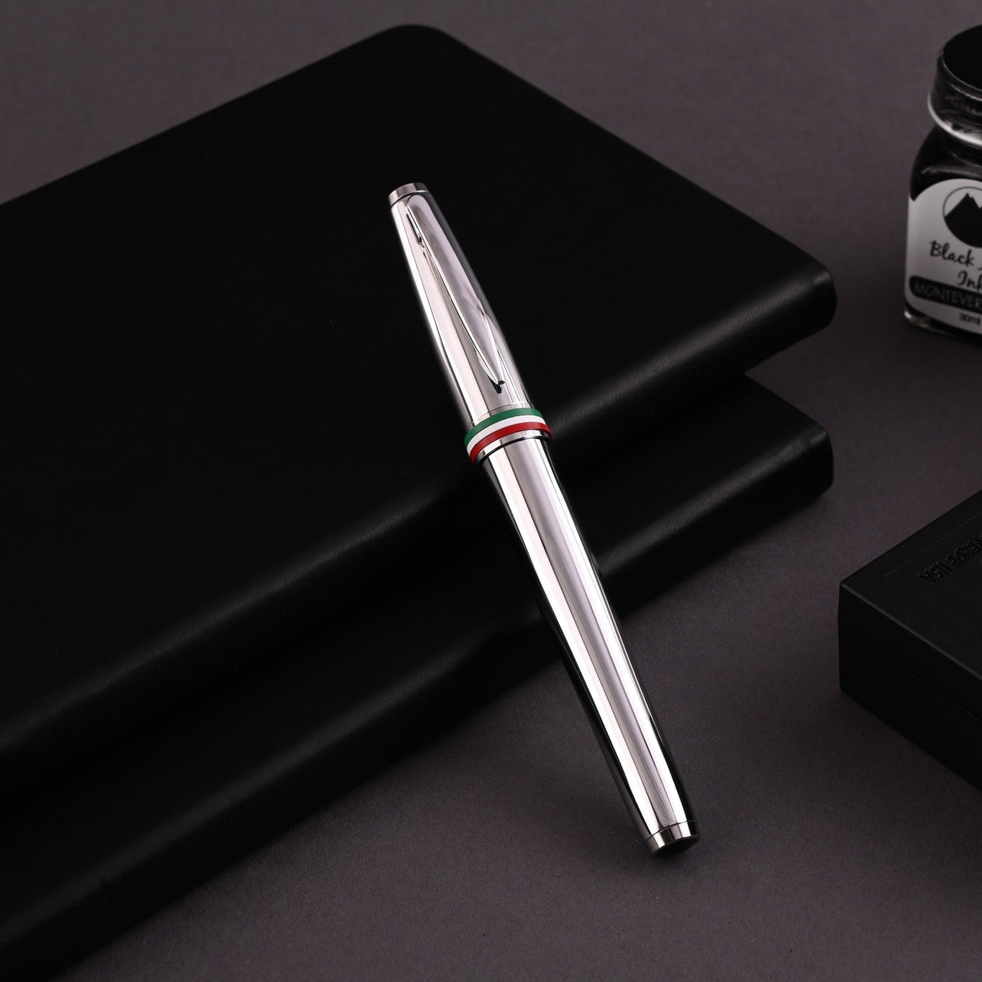 Monteverde Aldo Domani Italia Fountain Pen - Mirror Chrome CT - penpencilink