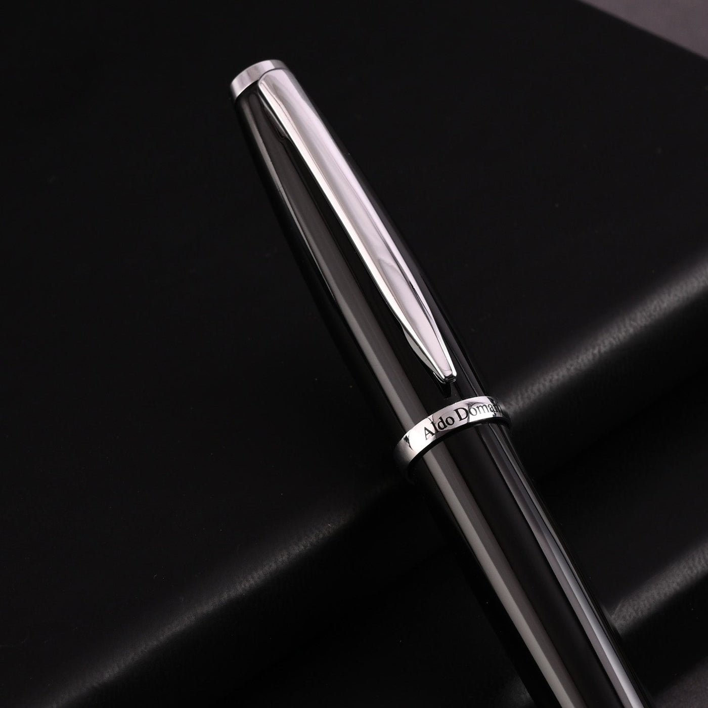 Monteverde Aldo Domani Roller Ball Pen - Black CT - penpencilink