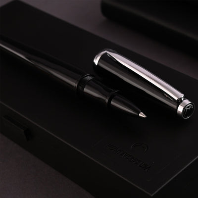Monteverde Aldo Domani Roller Ball Pen - Black CT - penpencilink