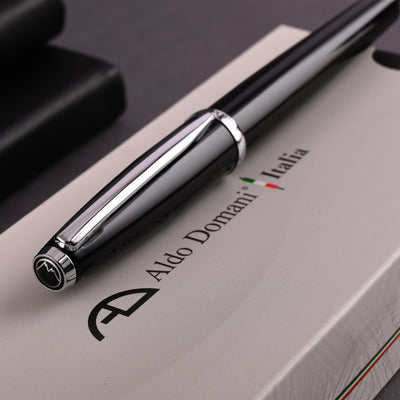 Monteverde Aldo Domani Roller Ball Pen - Black CT - penpencilink