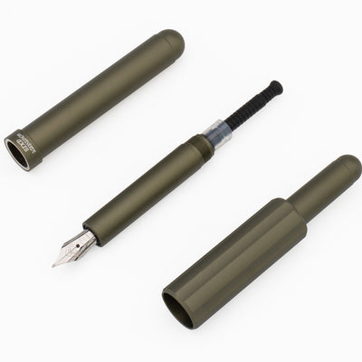 Monteverde Axis Fountain Pen - Matte Olive - penpencilink