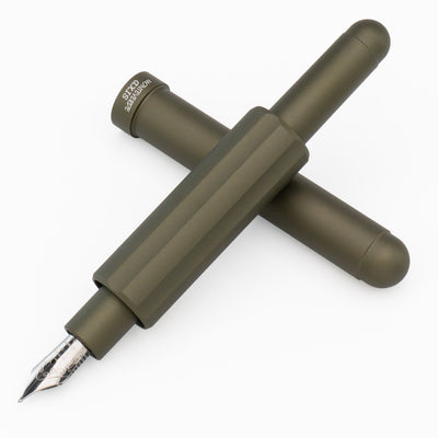 Monteverde Axis Fountain Pen - Matte Olive - penpencilink