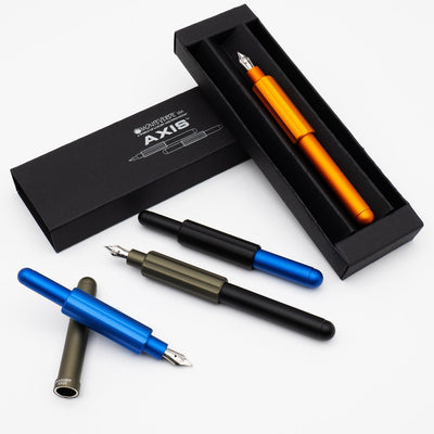 Monteverde Axis Fountain Pen - Matte Orange - penpencilink