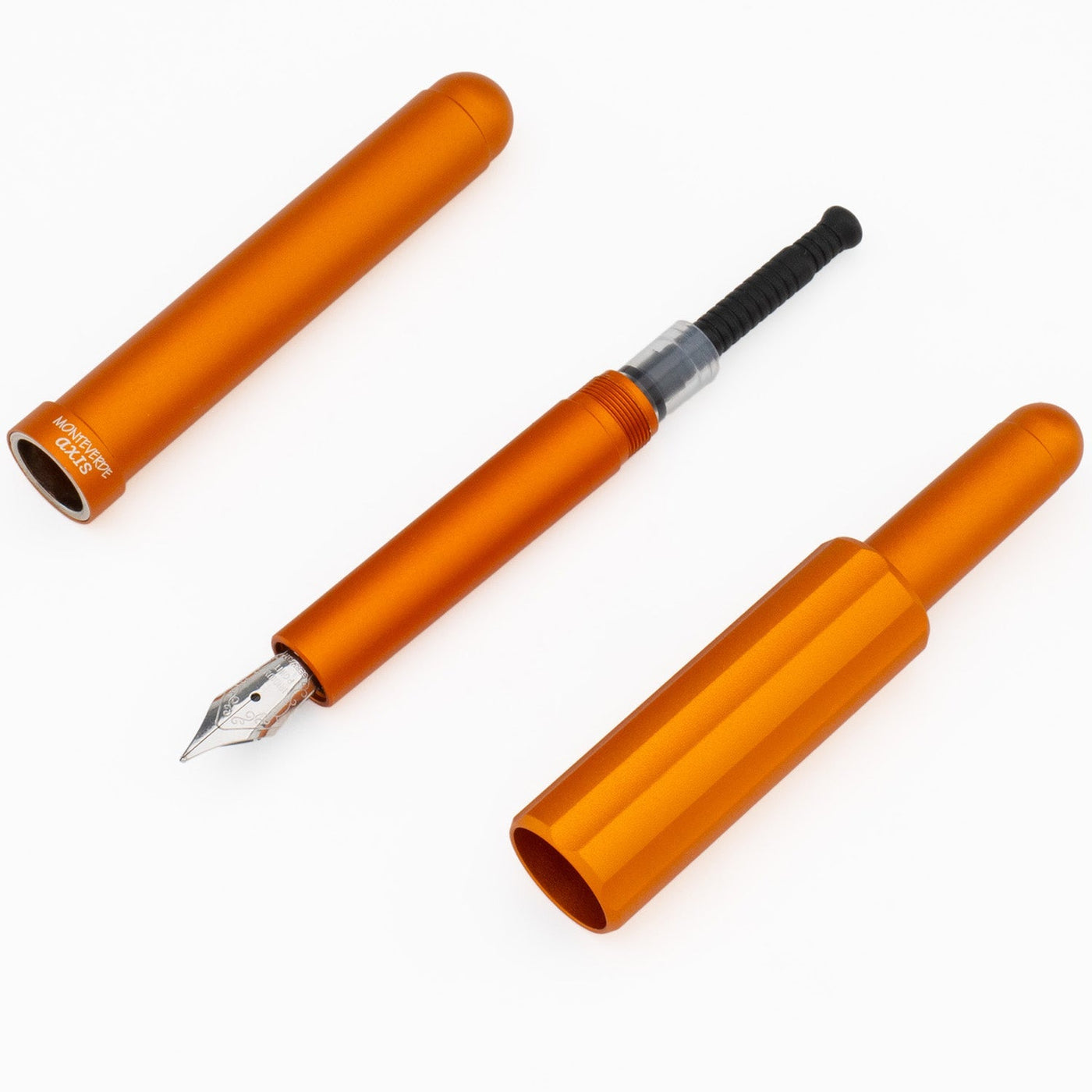 Monteverde Axis Fountain Pen - Matte Orange - penpencilink
