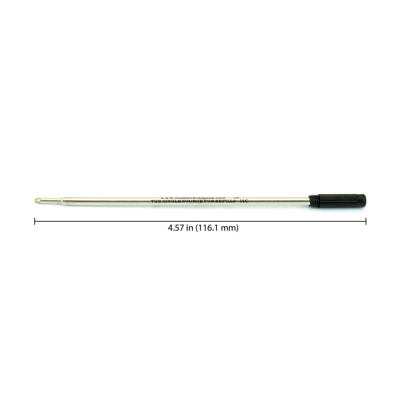 Monteverde Ball Pen Refill for Cross - Medium - Black - Pack of 2 - penpencilink