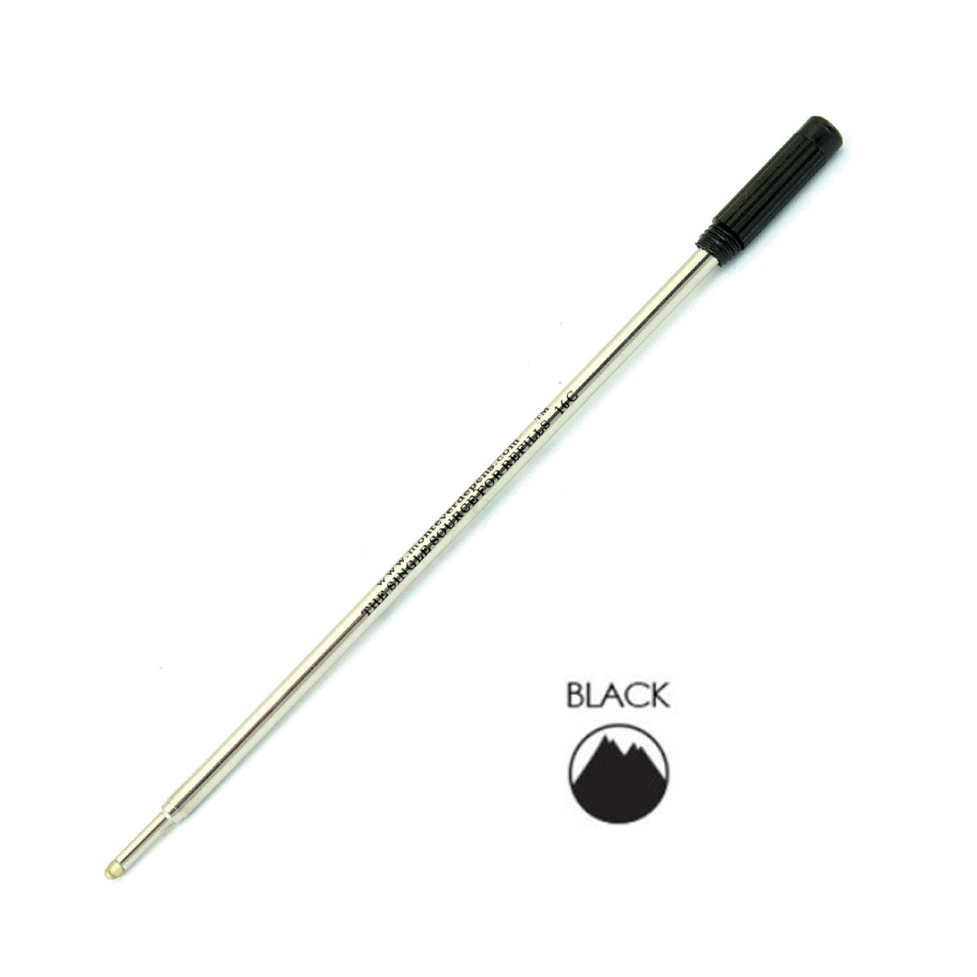 Monteverde Ball Pen Refill for Cross - Medium - Black - Pack of 2 - penpencilink