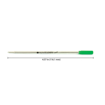 Monteverde Ball Pen Refill for Cross - Medium - Green - Pack of 2 - penpencilink
