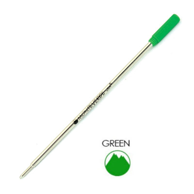 Monteverde Ball Pen Refill for Cross - Medium - Green - Pack of 2 - penpencilink