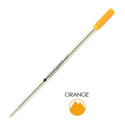 Monteverde Ball Pen Refill for Cross - Medium - Orange - Pack of 2 - penpencilink