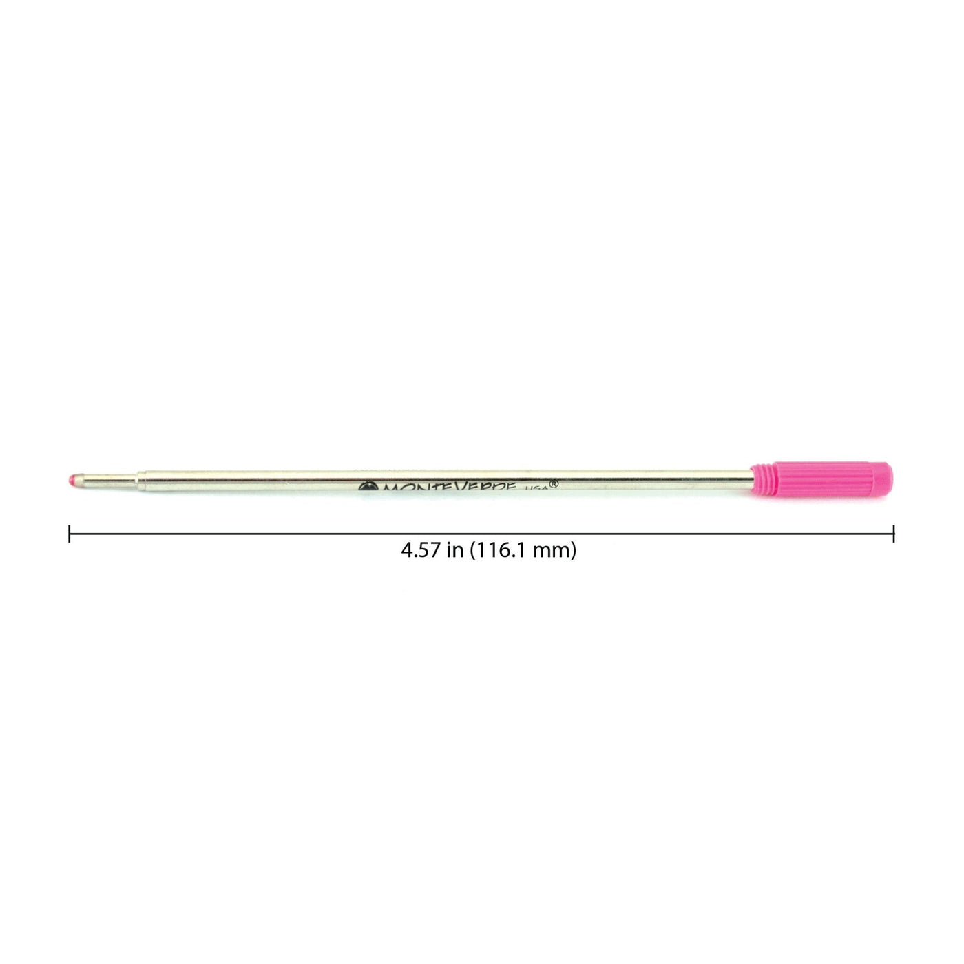 Monteverde Ball Pen Refill for Cross - Medium - Pink - Pack of 2 - penpencilink