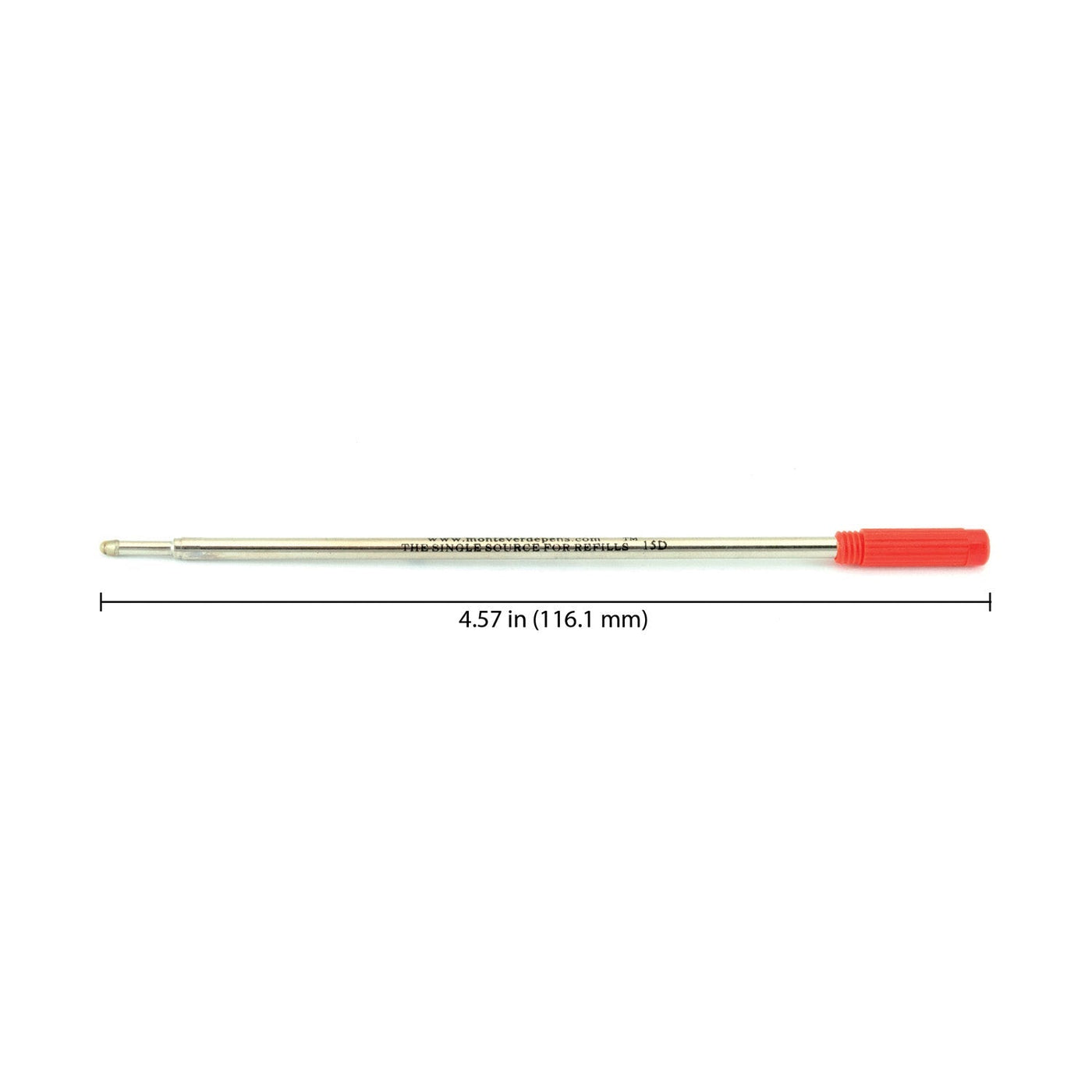 Monteverde Ball Pen Refill for Cross - Medium - Red - Pack of 2 - penpencilink