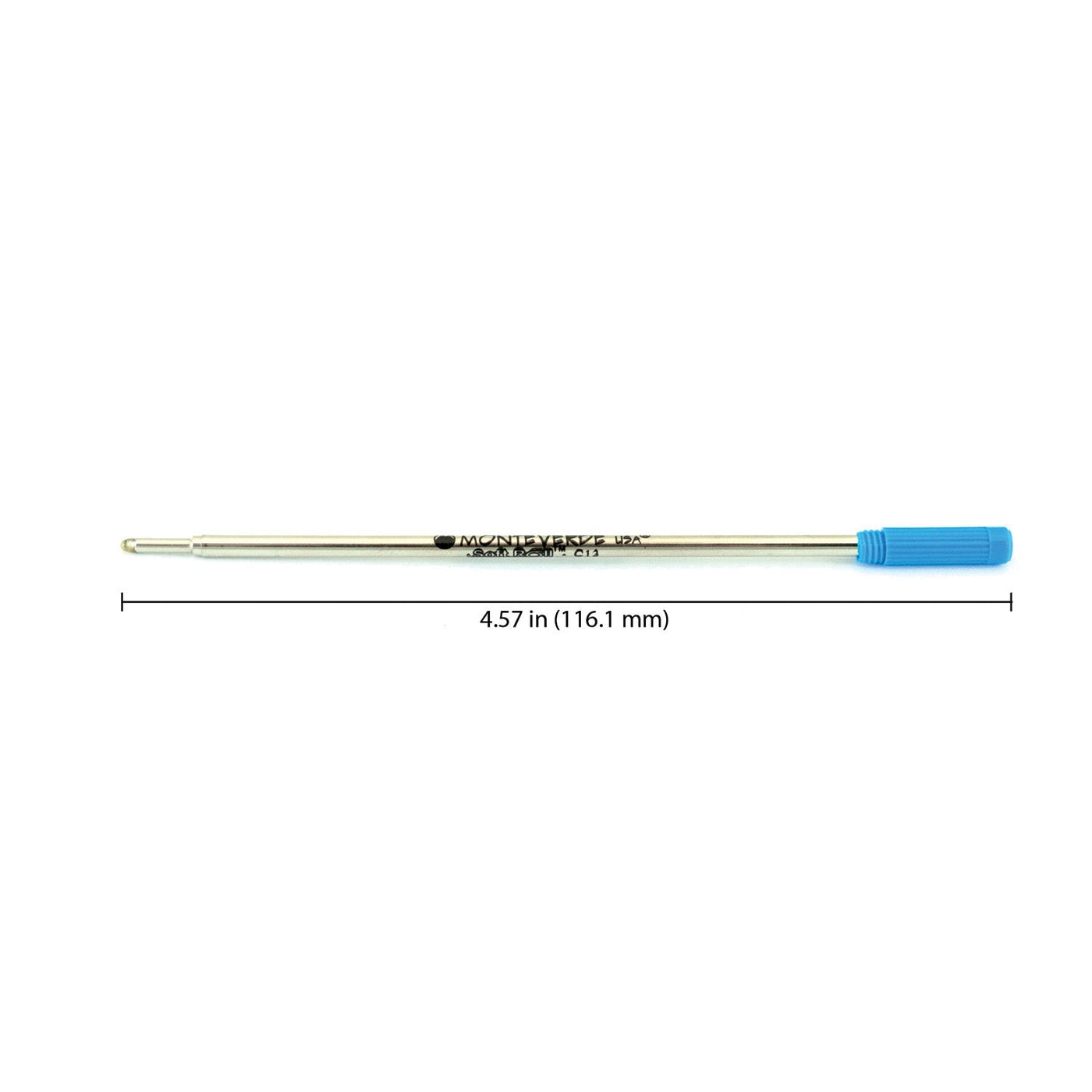 Monteverde Ball Pen Refill for Cross - Medium - Turquoise - Pack of 2 - penpencilink
