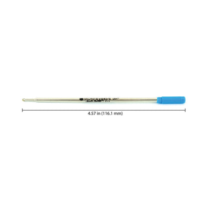 Monteverde Ball Pen Refill for Cross - Medium - Turquoise - Pack of 2 - penpencilink