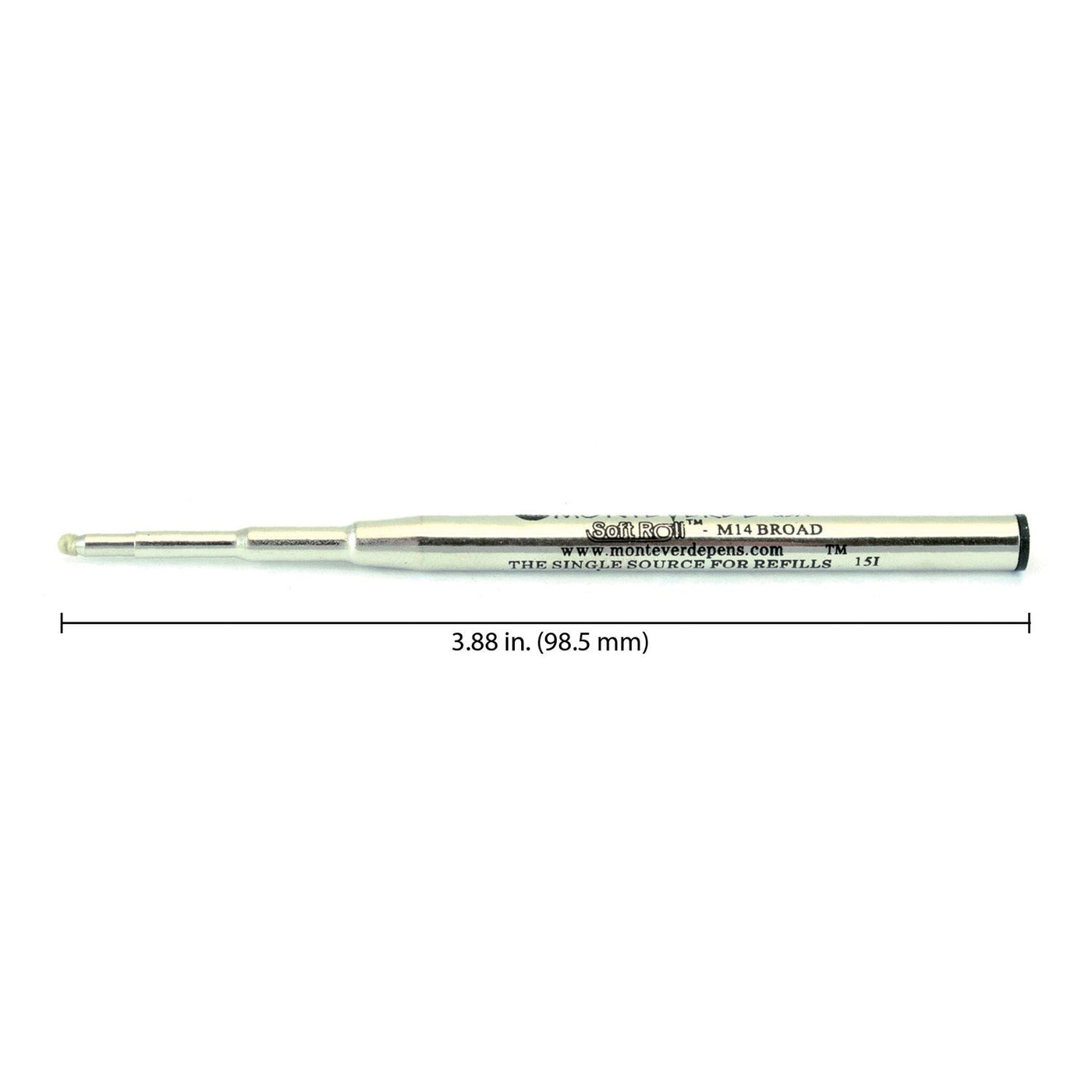 Monteverde Ball Pen Refill for Montblanc - Broad - Black - Pack of 2 - penpencilink