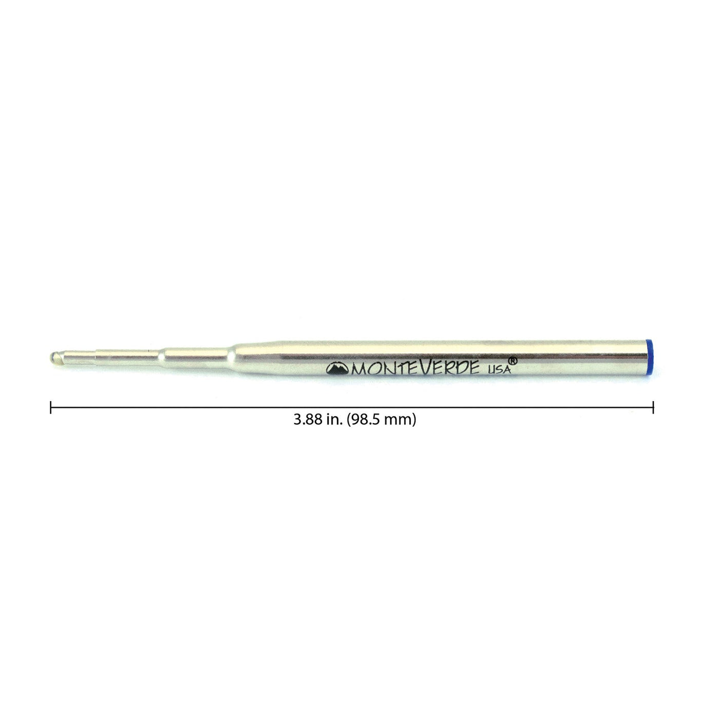 Monteverde Ball Pen Refill for Montblanc - Broad - Blue Black - Pack of 2 - penpencilink