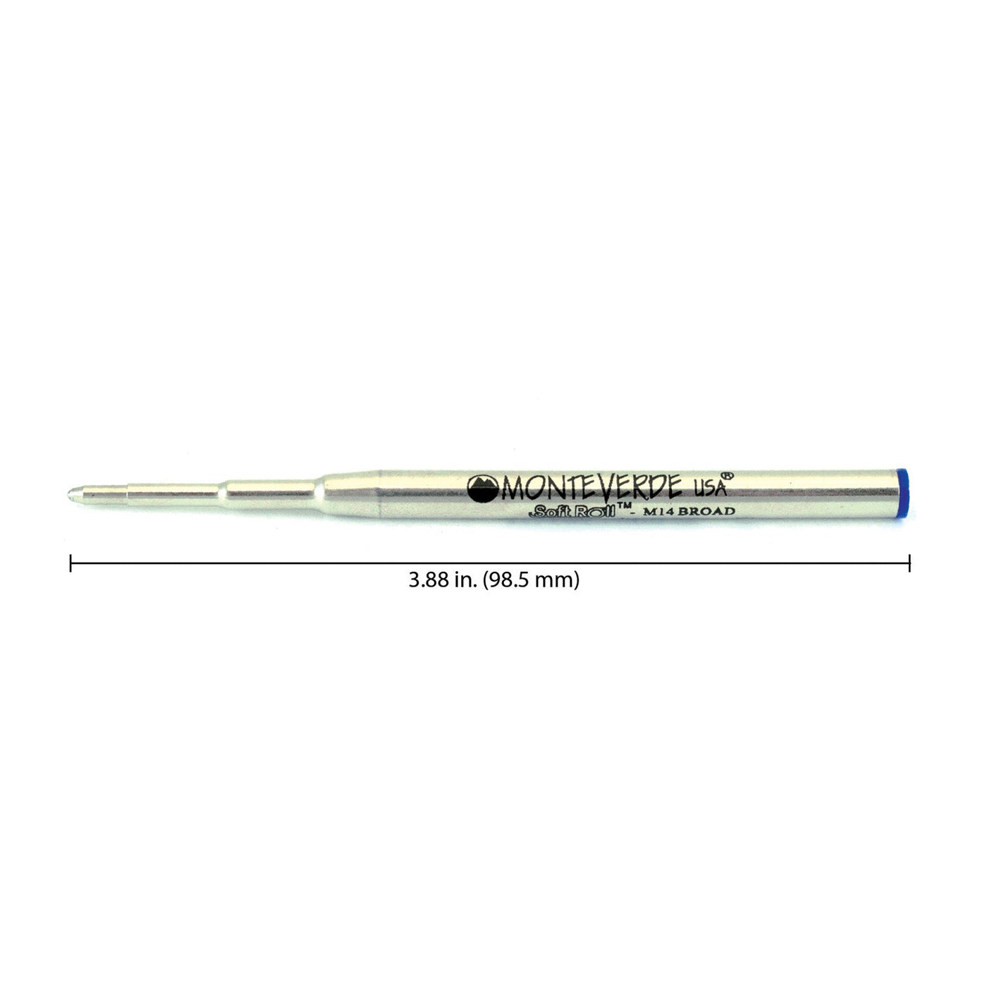 Monteverde Ball Pen Refill for Montblanc - Broad - Blue - Pack of 2 - penpencilink