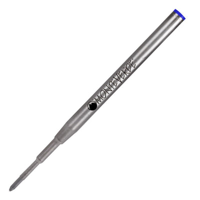 Monteverde Ball Pen Refill for Montblanc - Medium - Blue - Pack of 2 - penpencilink