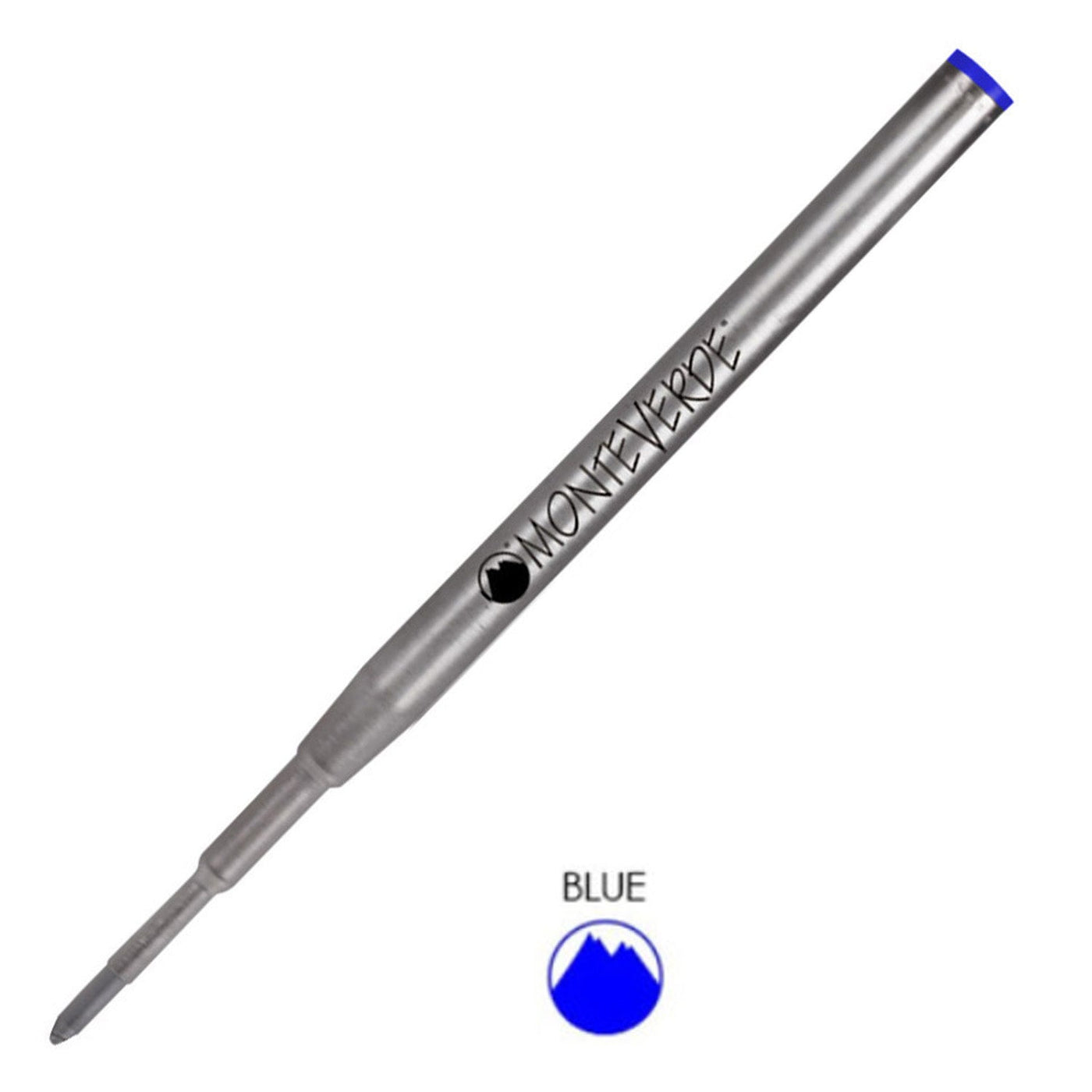Monteverde Ball Pen Refill for Montblanc - Medium - Blue - Pack of 2 - penpencilink